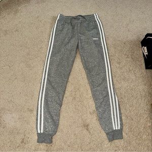 Women’s Heather Gray Adidas Jogger Sweatpants